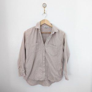 Madewell Oversized Oatmeal Button-Up